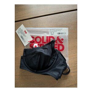 SOLID & STRIPED Black Bikini Top